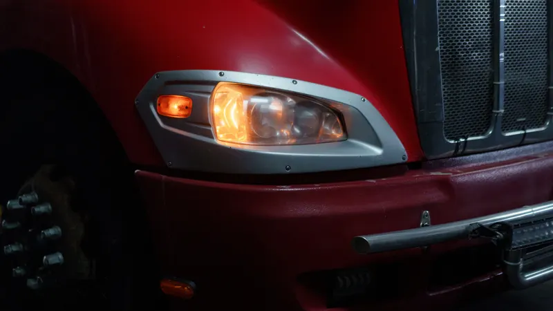 LED 頭燈近拍