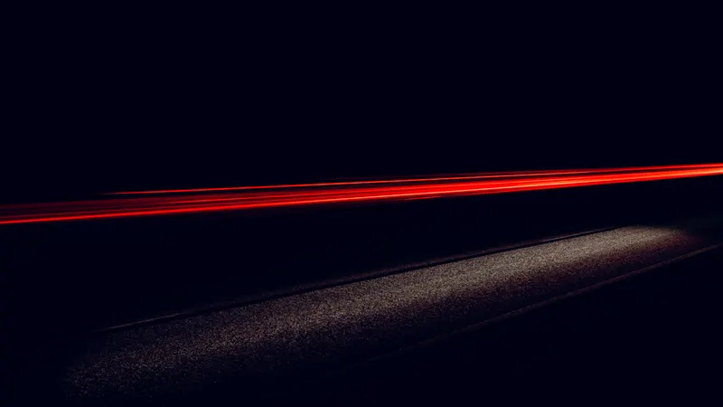 車尾燈夜景